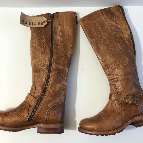 NWT BedStu Leather Gayle Tall Boot Brown 6.5 - Picture 13 of 13